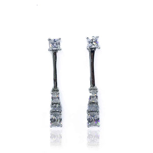 Stylish Crystal Silver 925 Swarovski Earrings