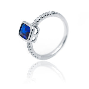 Blue Princess Silver 925 Ring