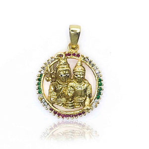 Shiv Parvati Silver 925 Pendant