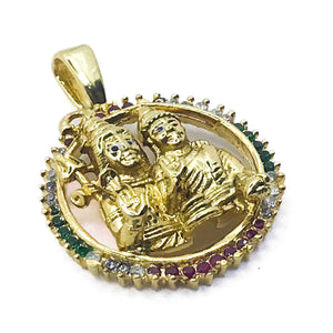 Shiv Parvati Silver 925 Pendant