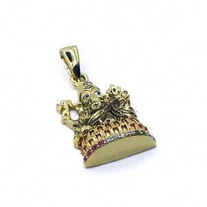 Veena Ganesha Silver 925 Pendant