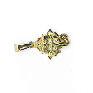 Golden Ganesha Silver 925 Pendant