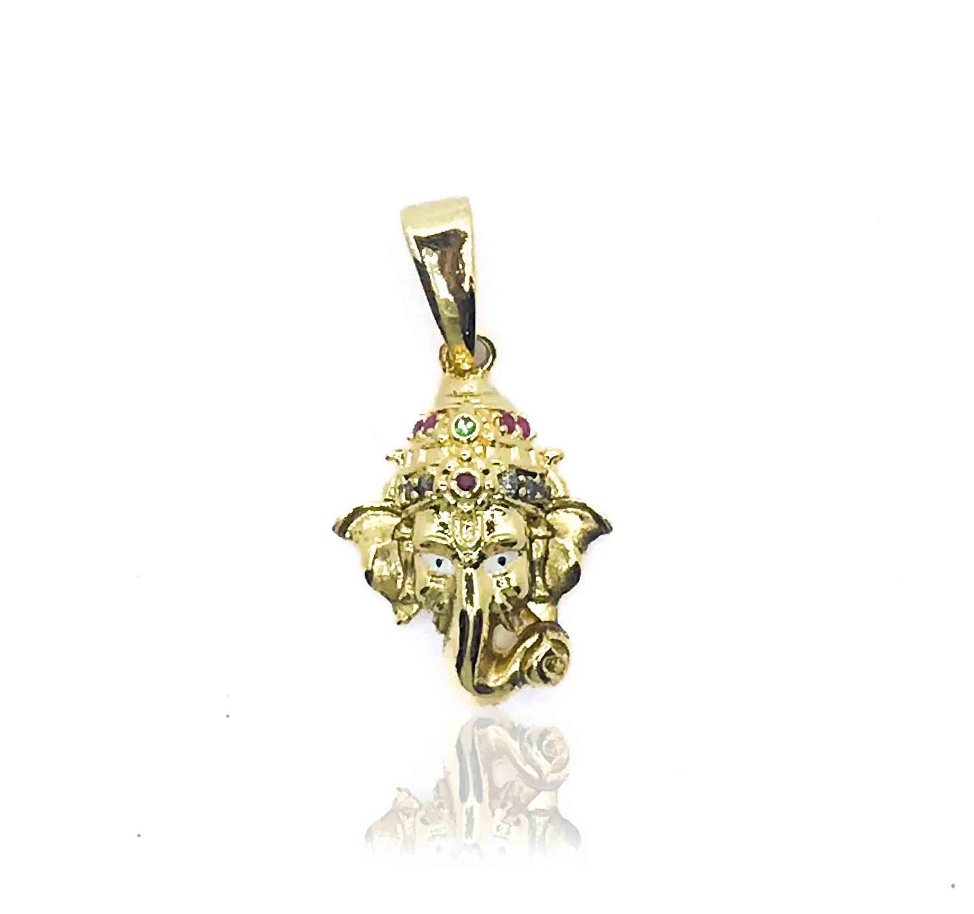 Golden Ganesha Silver 925 Pendant