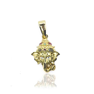 Golden Ganesha Silver 925 Pendant