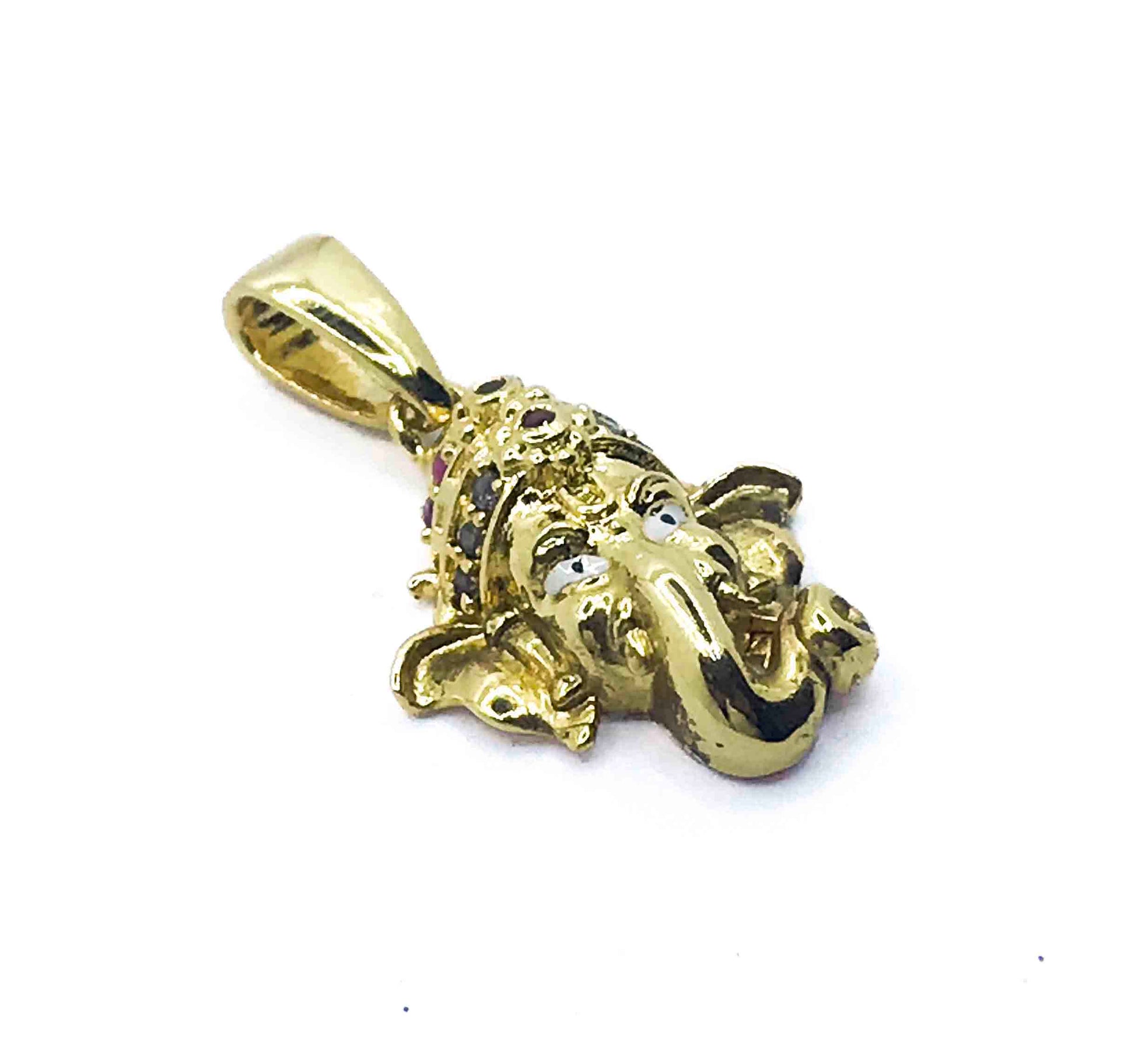 Golden Ganesha Silver 925 Pendant