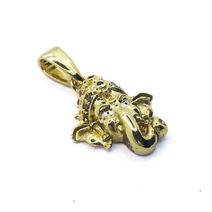 Golden Ganesha Silver 925 Pendant