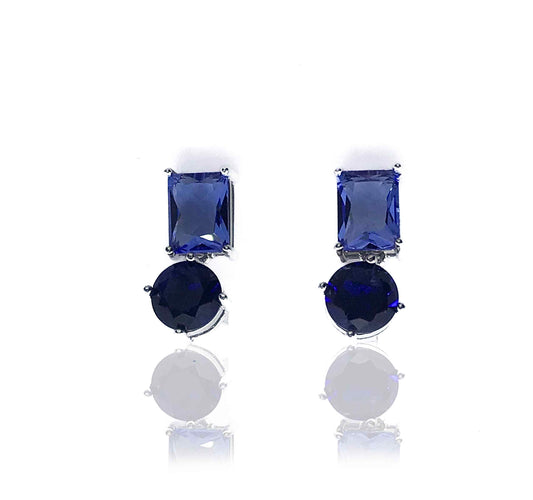 Indigo Blue Silver 925 Earrings