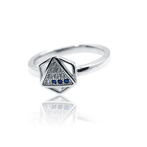 Geometric Silver 925 Ring