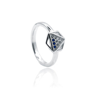 Geometric Silver 925 Ring