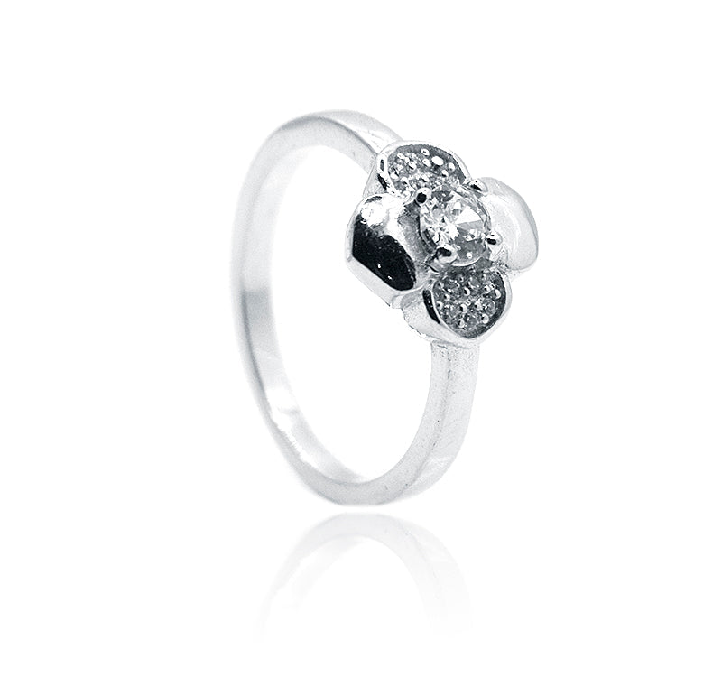 Hibiscus Silver 925 Ring