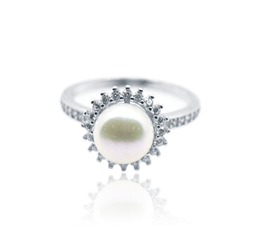 Regal Pearl Silver 925 Ring