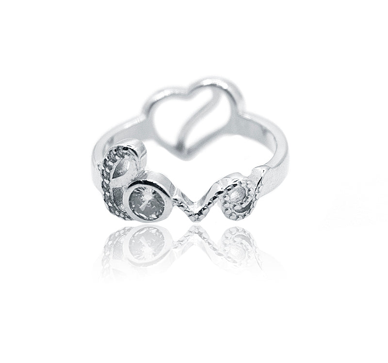 Love Heart Silver 925 Ring