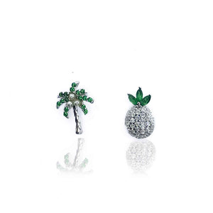 Tropical Fruit Silver 925 Studs