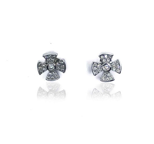 Sweet Magnolia Silver 925 Studs