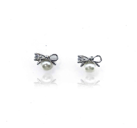 Bow Silver 925 Studs