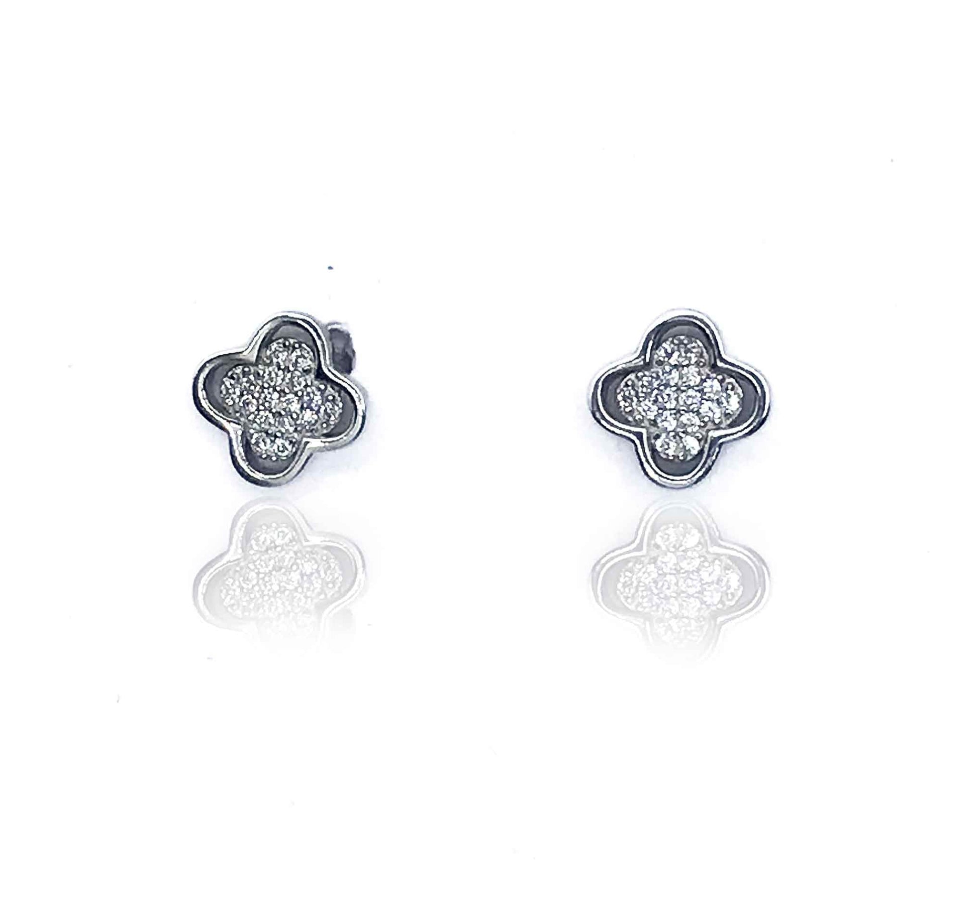 Studded Clover Silver 925 Studs