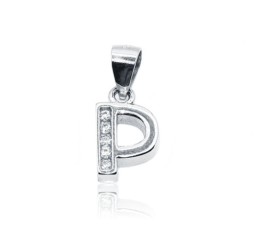 P Shape Silver 925 Pendant