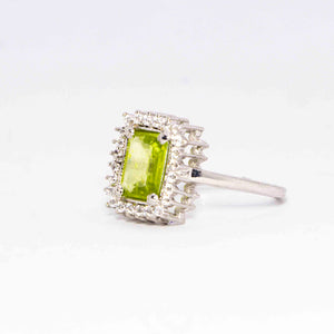 Esme Green Silver 925 Ring