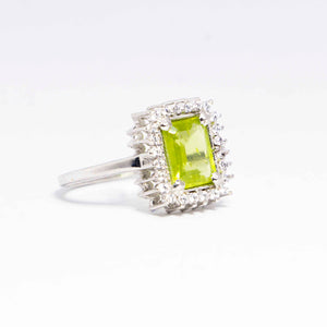 Esme Green Silver 925 Ring