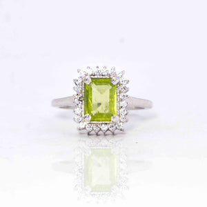 Esme Green Silver 925 Ring