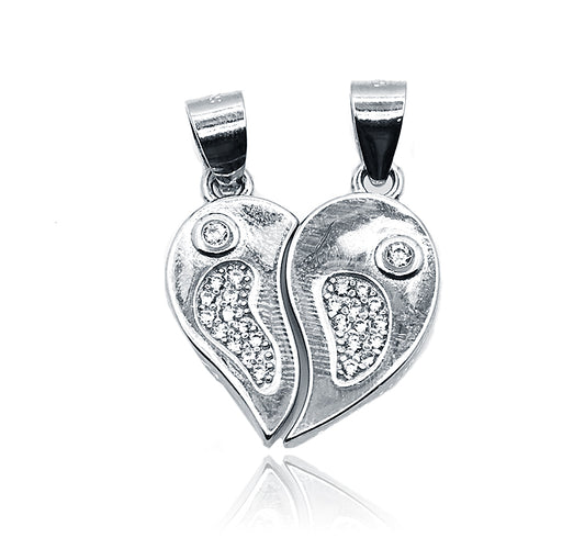 Heart Couple Silver 925 Pendant