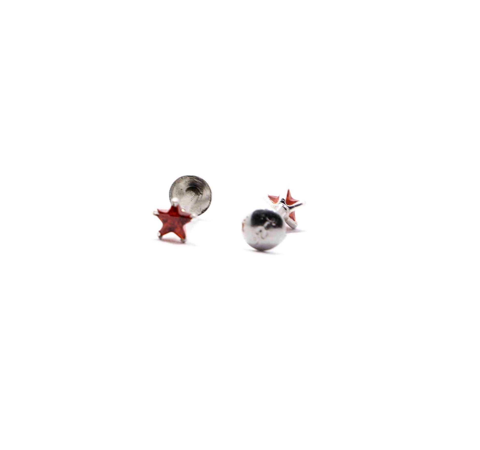 Orange Star Silver 925 Studs