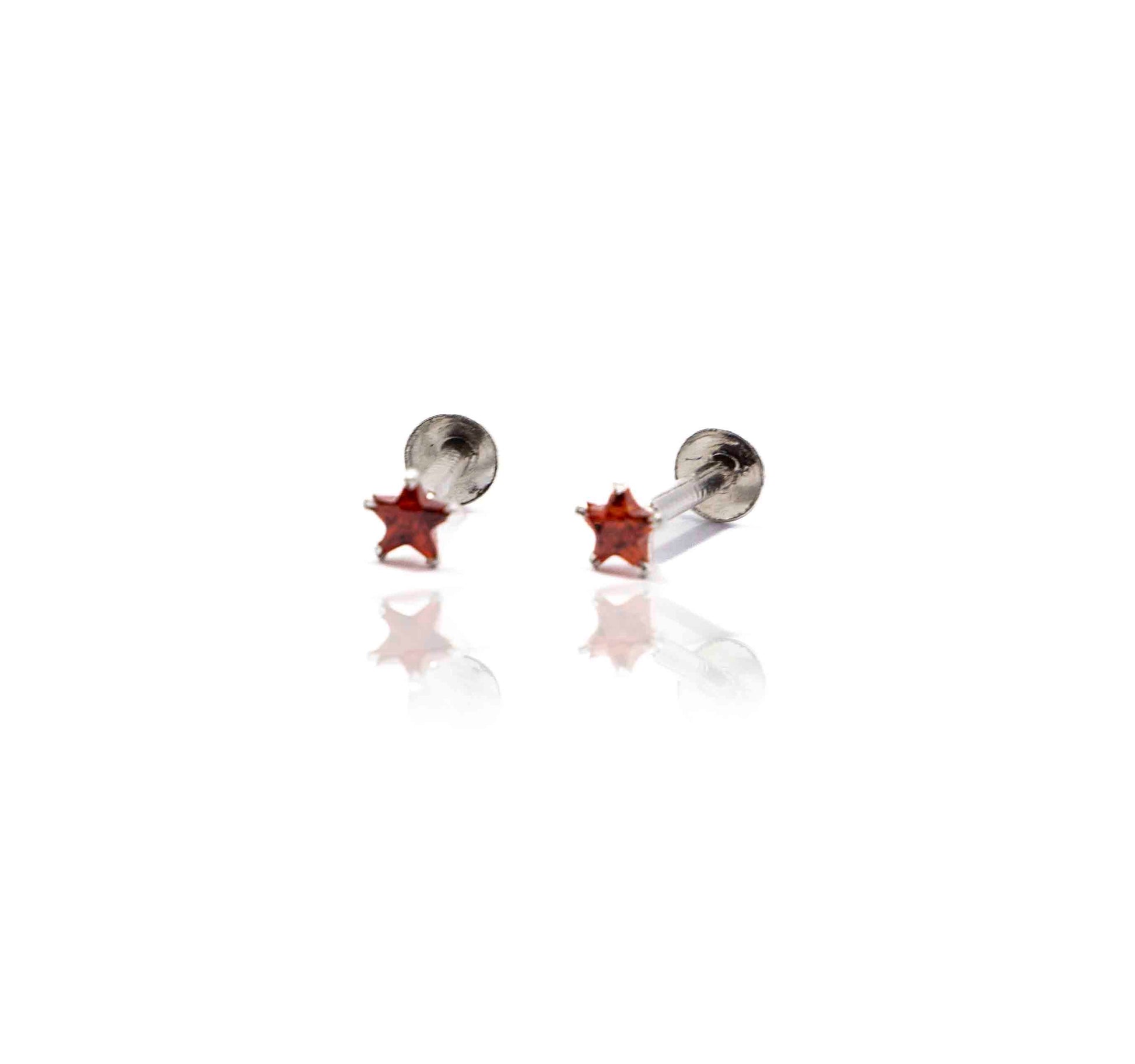 Orange Star Silver 925 Studs