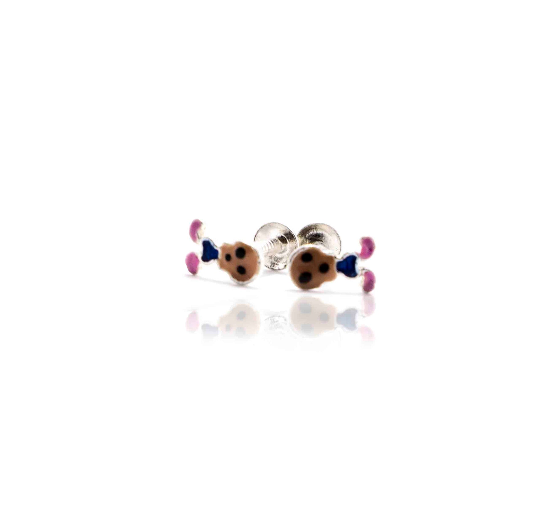 Blue-Pink Cartoon Silver 925 Studs