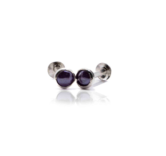 Blue Dot Silver 925 Studs