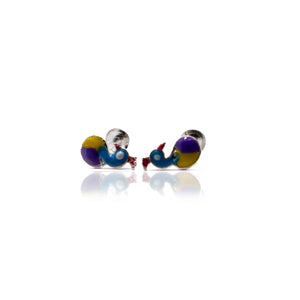 Hyacinth Macaw Silver 925 Studs