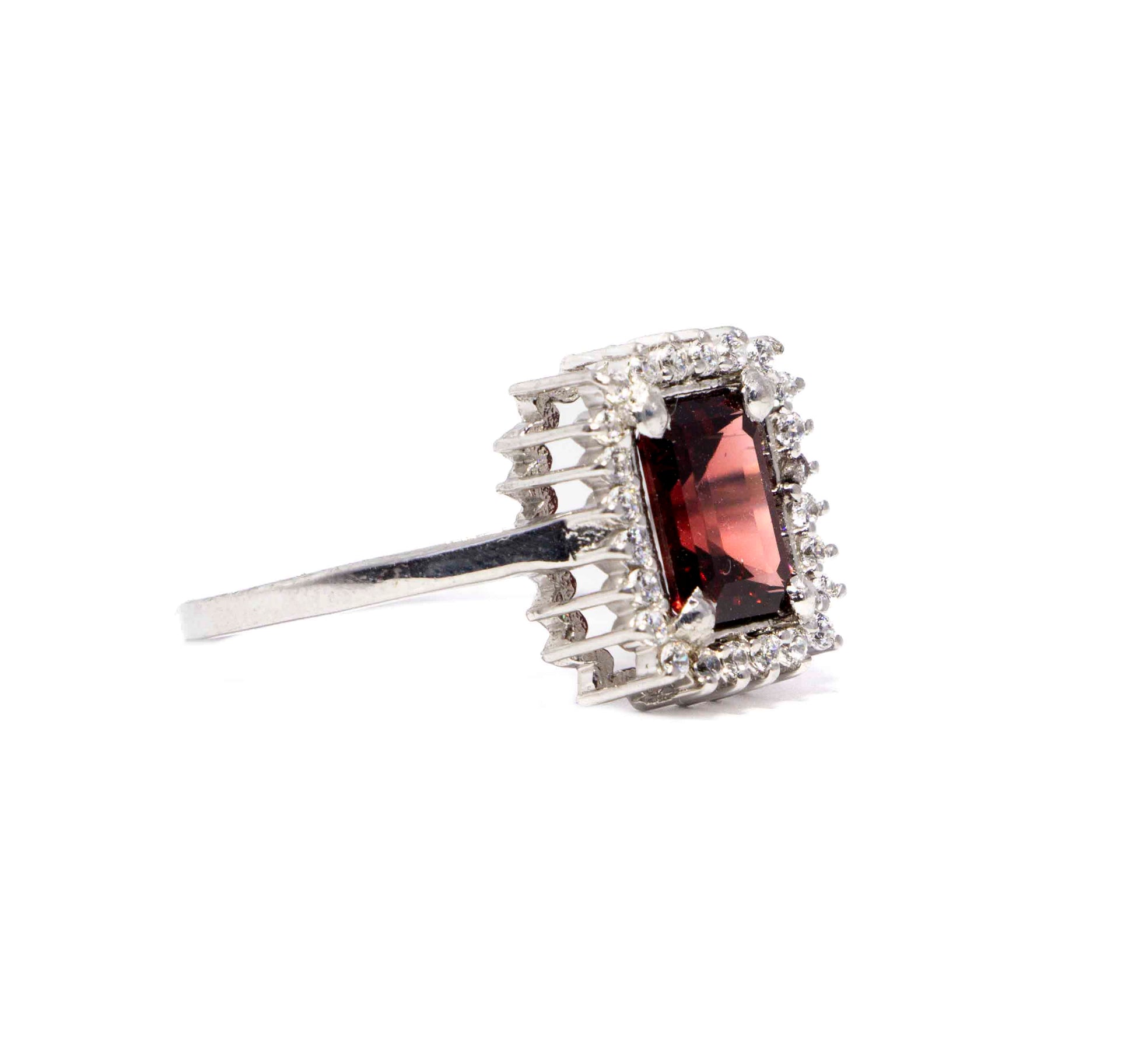 Shanon Red Silver 925 Ring