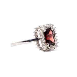 Shanon Red Silver 925 Ring