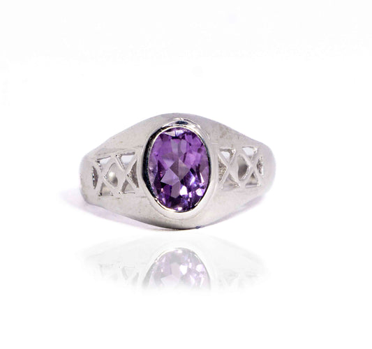 Mellisa Purple Silver 925 Ring