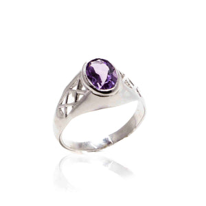 Mellisa Purple Silver 925 Ring