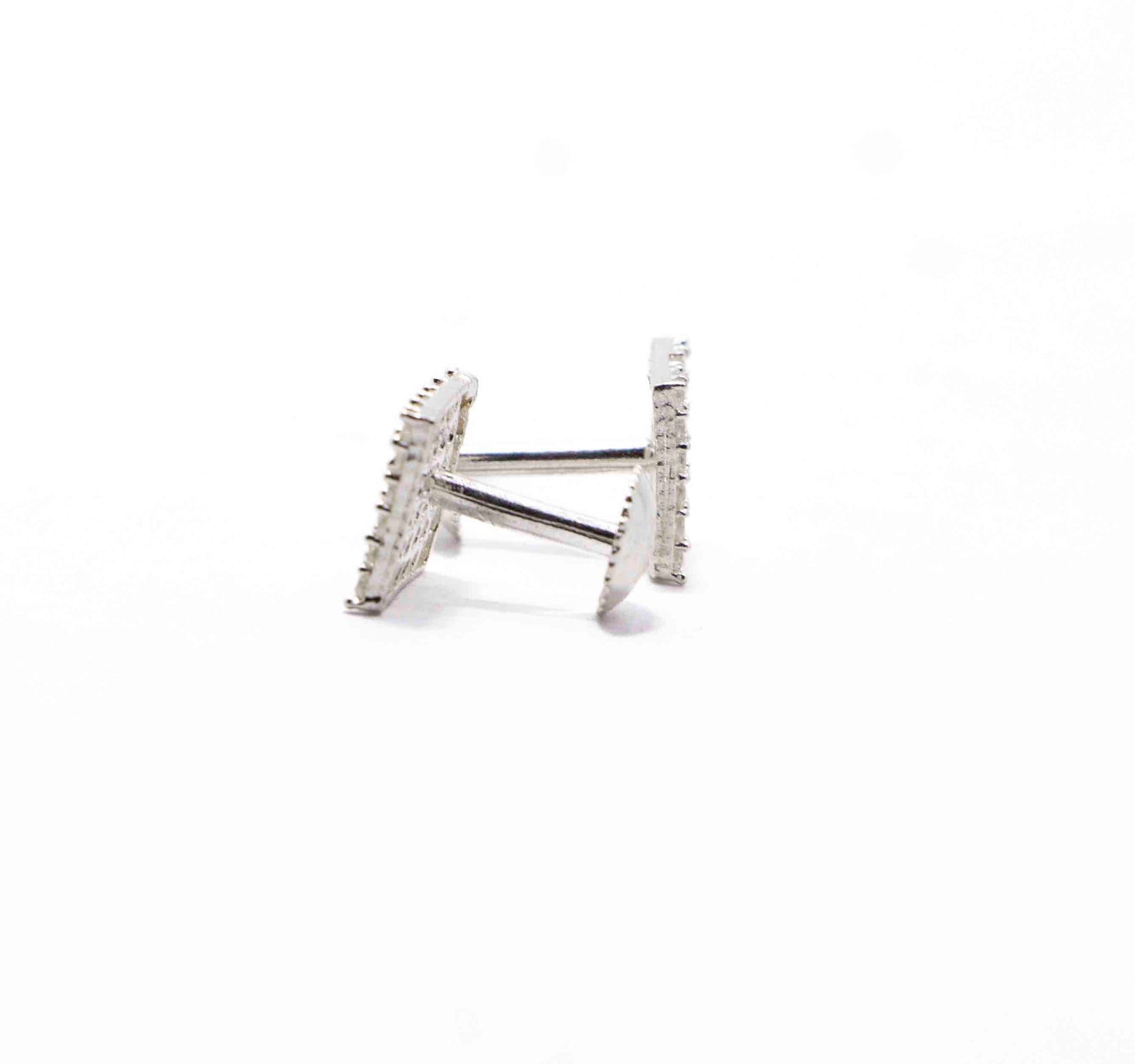 Studded White Silver 925 Studs