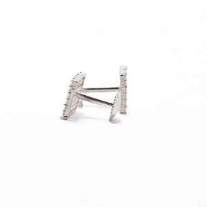 Studded White Silver 925 Studs