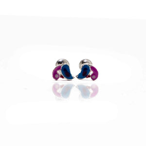 Mandarin Duck Silver 925 Studs