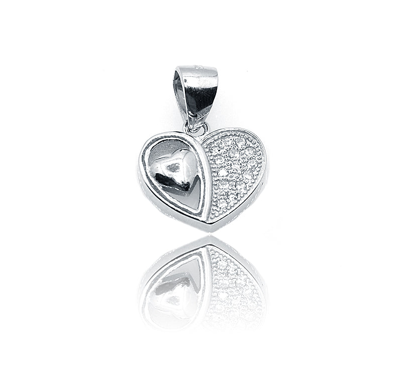 Heart in Heart Silver 925 Pendant