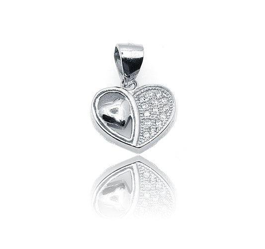 Heart in Heart Silver 925 Pendant