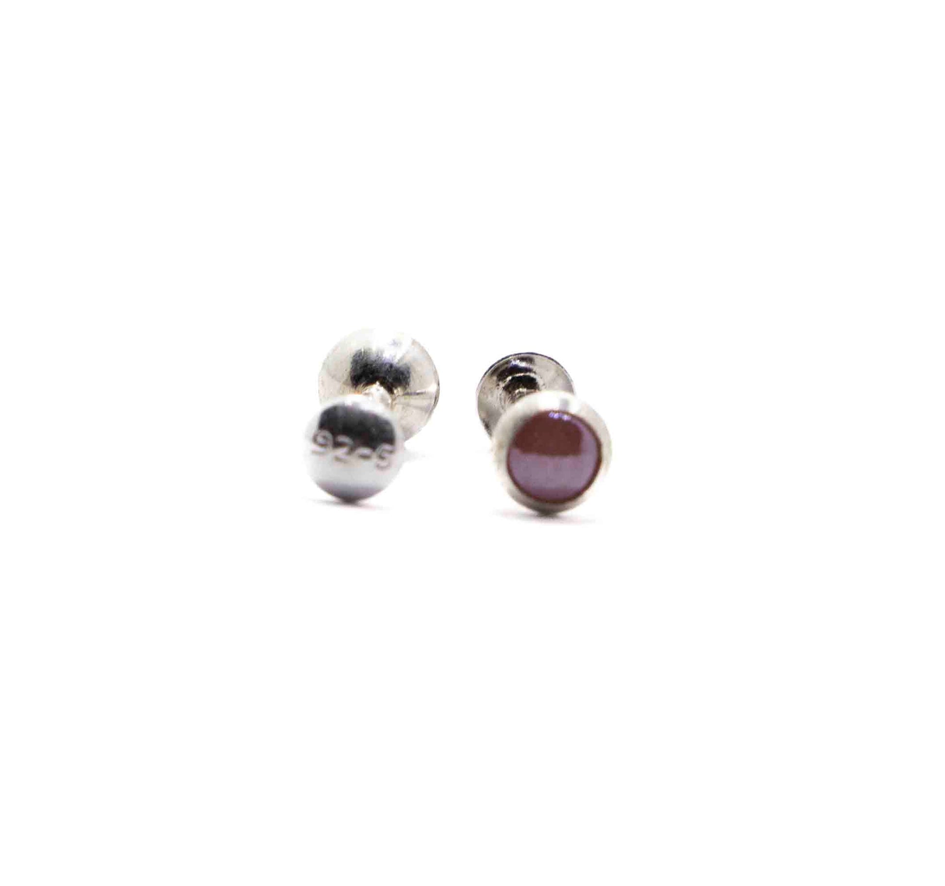 Pink Dot Silver 925 Studs