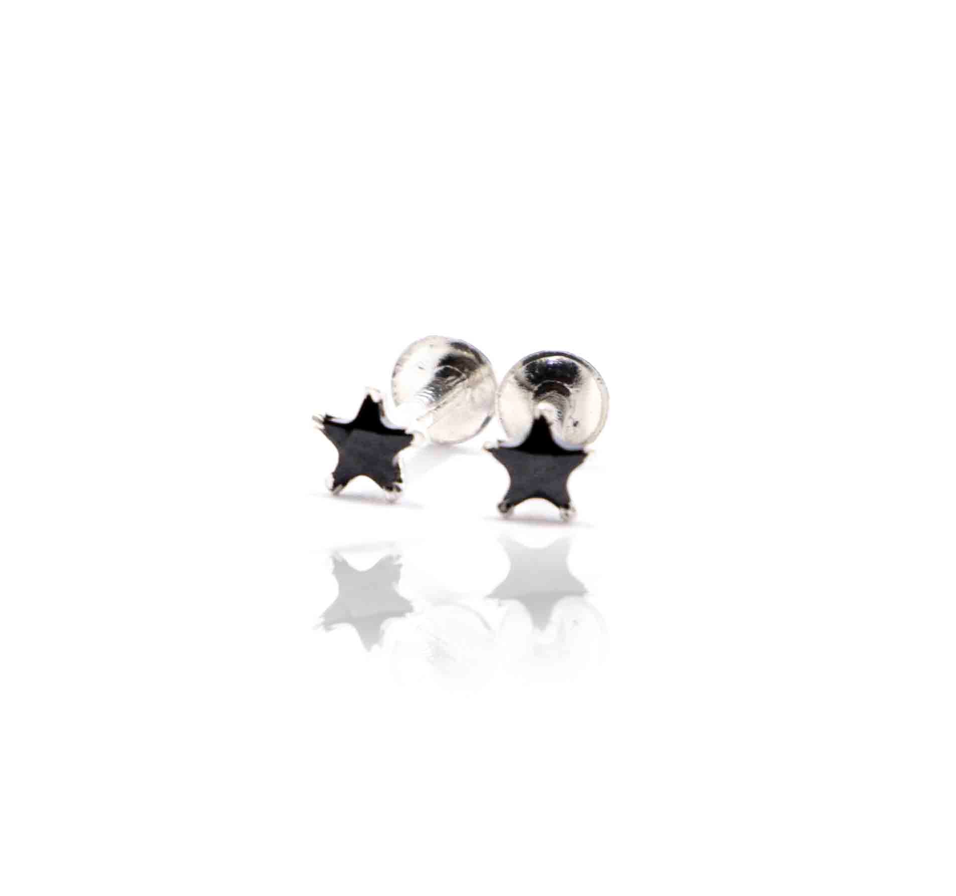 Black Star Silver 925 Studs