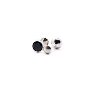 Black Dot Silver 925 Studs