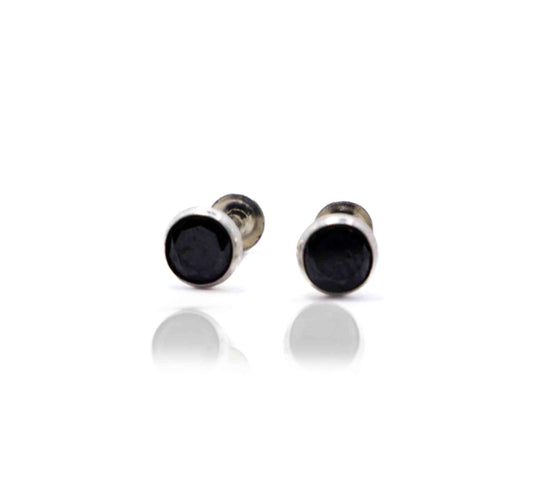 Black Dot Silver 925 Studs