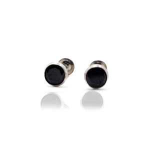 Black Dot Silver 925 Studs