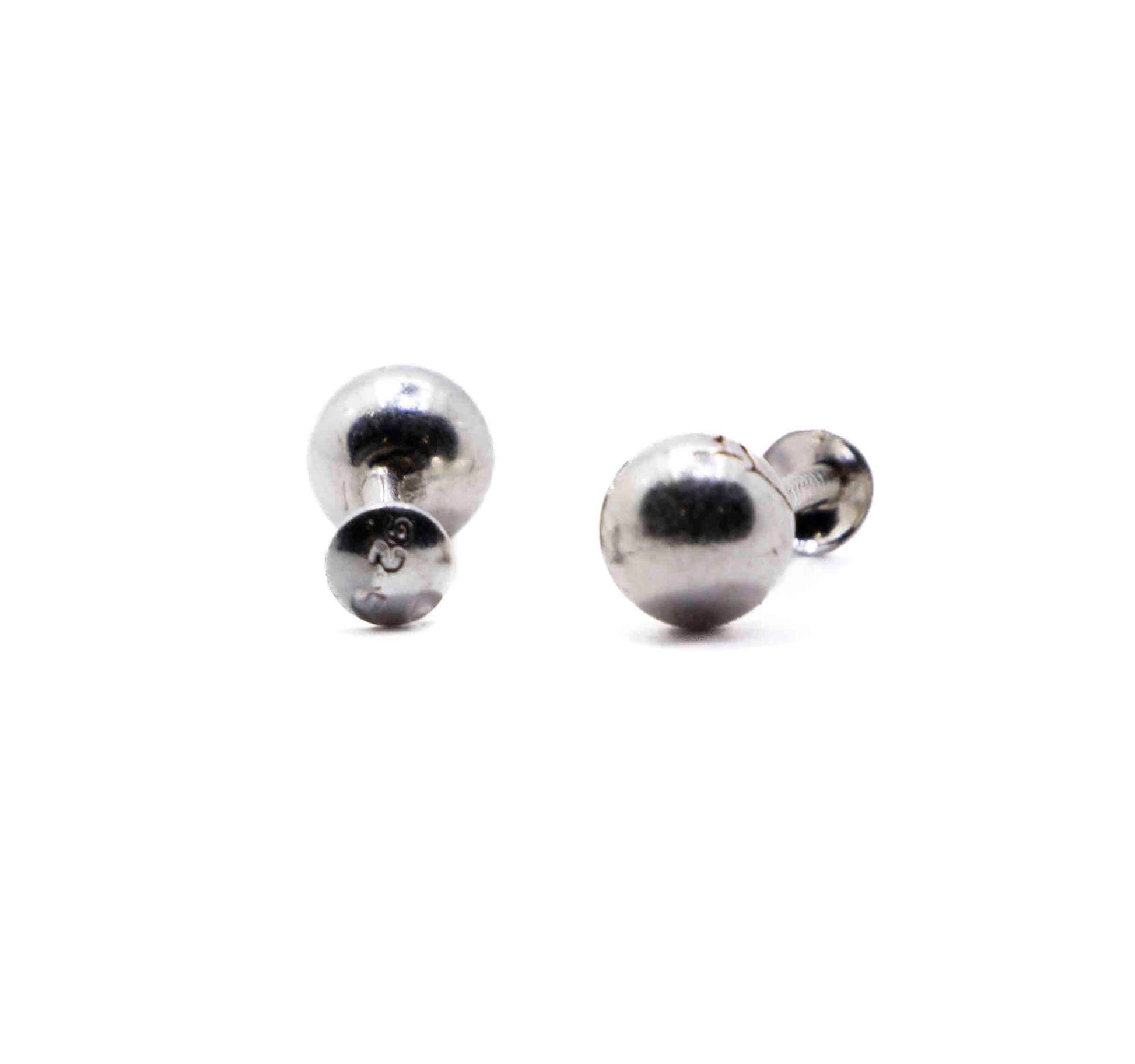 Bead Silver 925 Studs