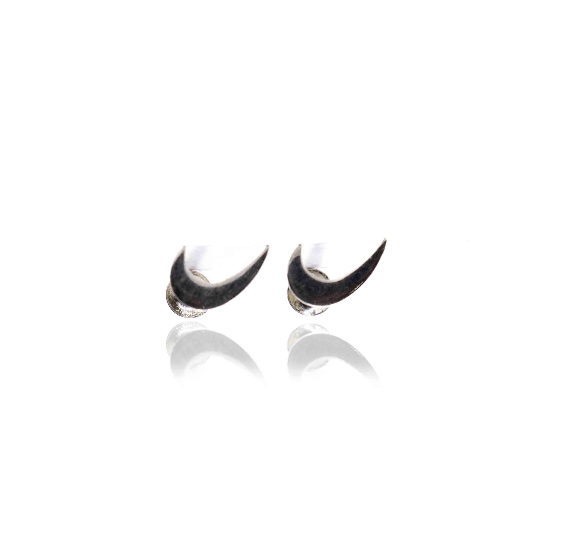 Moon Silver 925 Studs