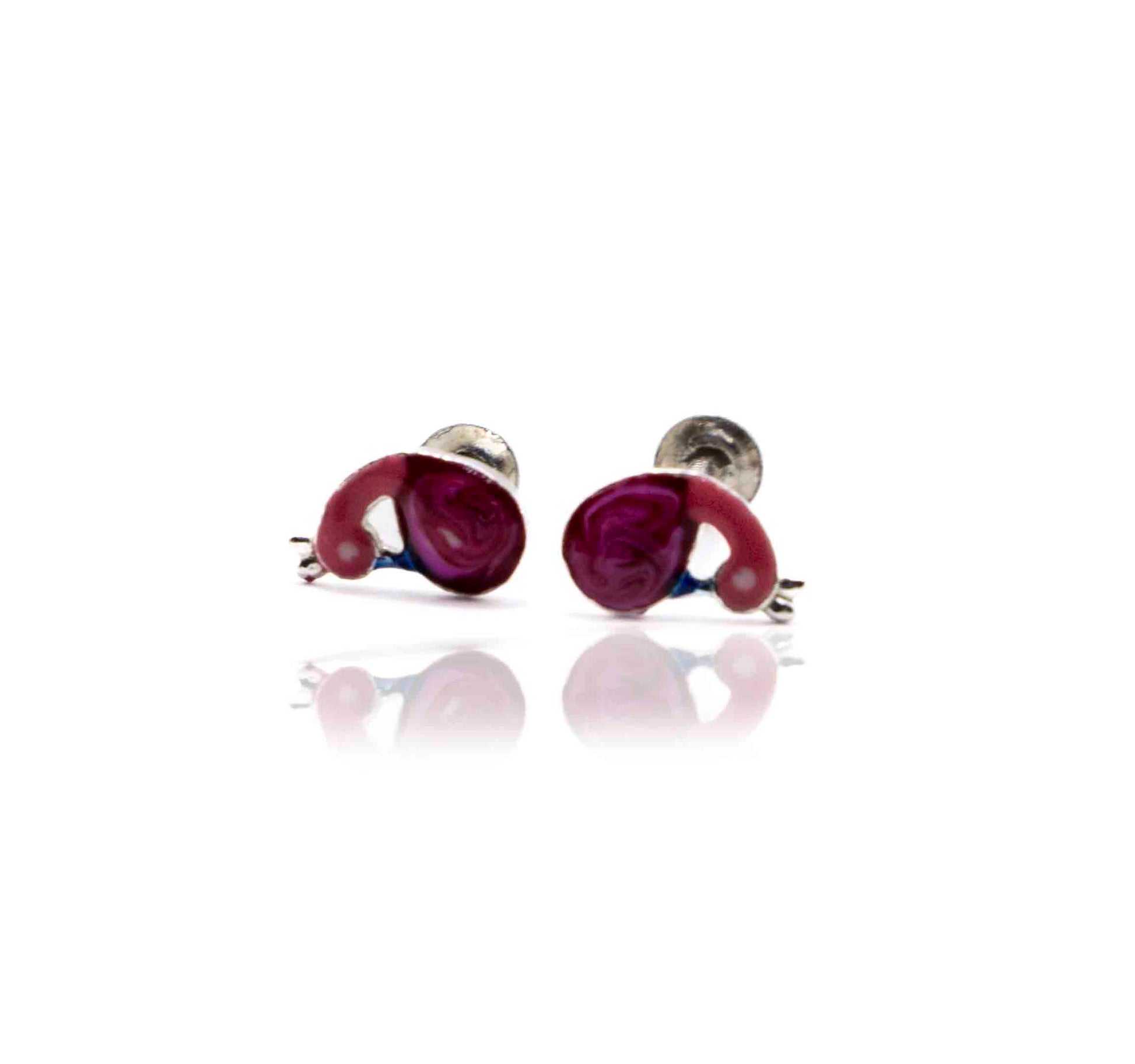 Flamingo Silver 925 Studs