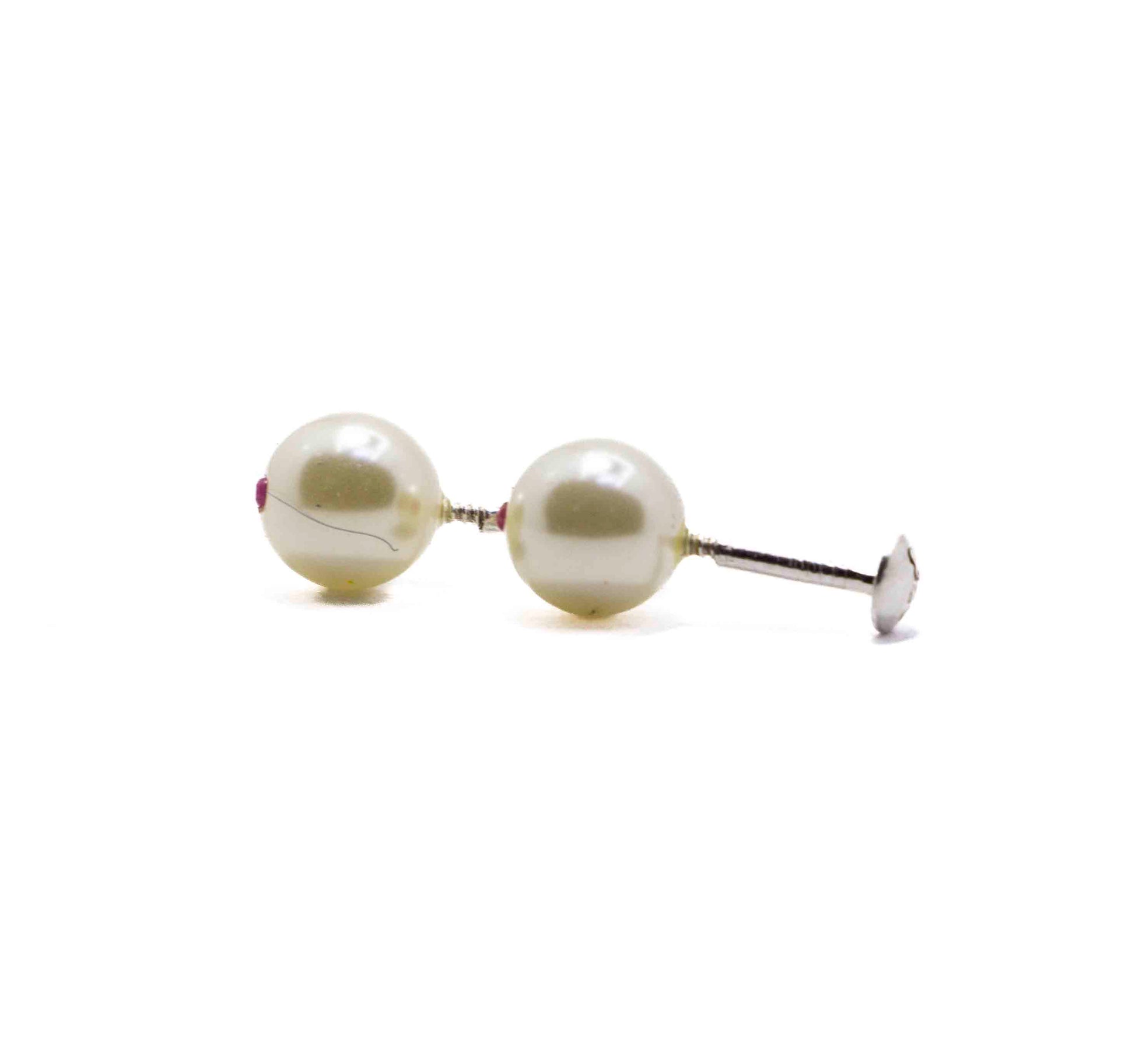 Cream Pearl Silver 925 Studs