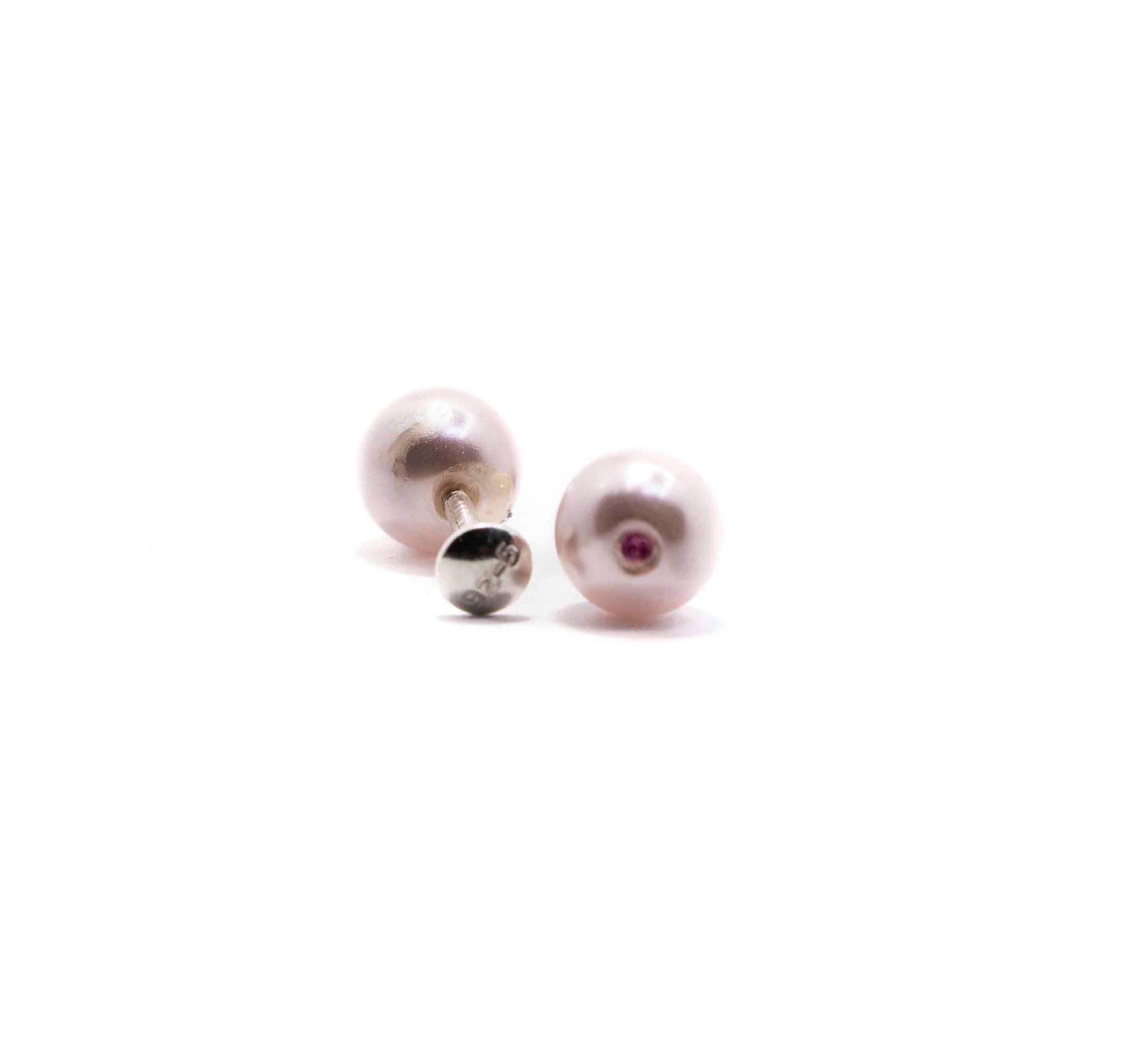 Rosaline Pearl Silver 925 Studs