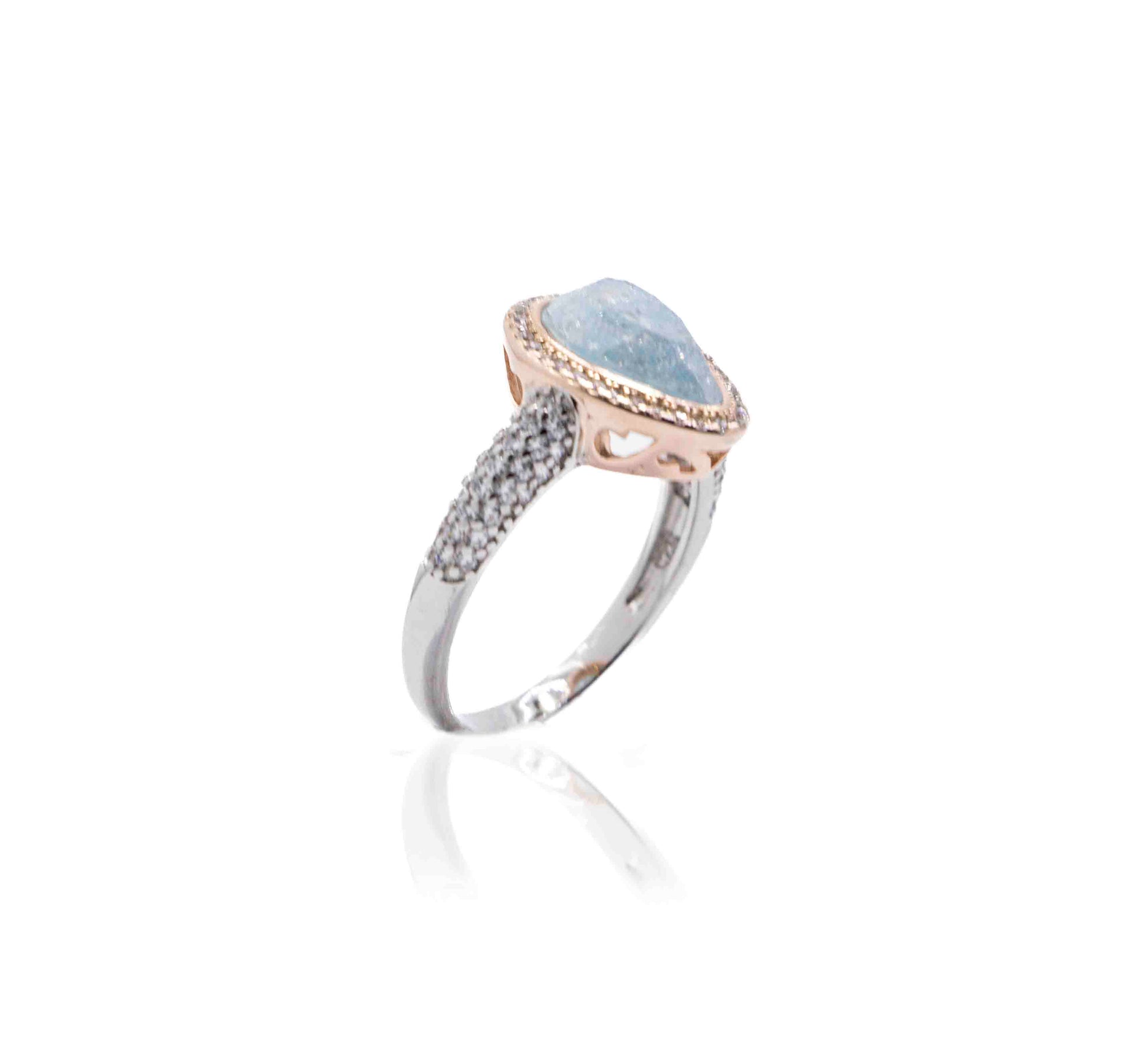 Korean Azure Marble Silver 925 Ring